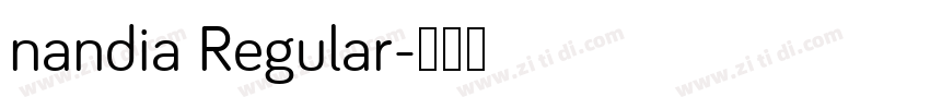 nandia Regular字体转换